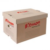 Короб архивный гофрокартон бурый 519х341х323 мм