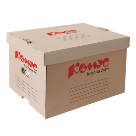 Короб архивный гофрокартон бурый 519х341х323 мм