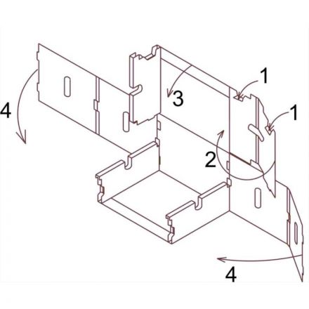 Короб архивный гофрокартон бурый 519х341х323 мм
