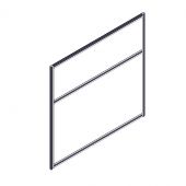 Секция комбинированной перегородки RP115SL120 Серый/Tempo 10 (Серый) 1200х22х1115 Секция комбинированной перегородки RP115SL120 Серый/Tempo 10 (Серый) 1200х22х1115