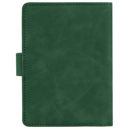 Обложка для паспорта и документов с защитой от считывания, 9 карманов, магнит, экокожа, зеленая, BRAUBERG, 238758