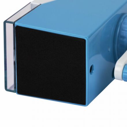 Точилка механическая ЮНЛАНДИЯ "Пастель", для чернографитных и цветных карандашей, корпус голубой, 272001