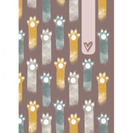 Тетрадь общая №1 School Лапки А5, 40л, клетка, сшивка уп(2шт)блок 70 г/кв.м