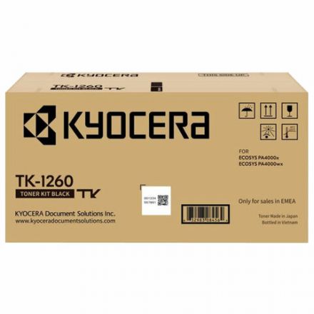 Тонер-картридж KYOCERA (TK-1260) для ECOSYS PA4000x/PA4000wx, ресурс 10000 стр., оригинальный, 1T0C150NL0
