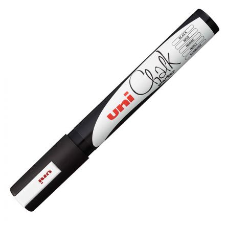 Маркер меловой Uni Chalk черный (толщина линии 2.5 мм)