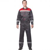 Костюм рабочий летний муж. л20-КБР сер/красн (р.52-54) 158-164