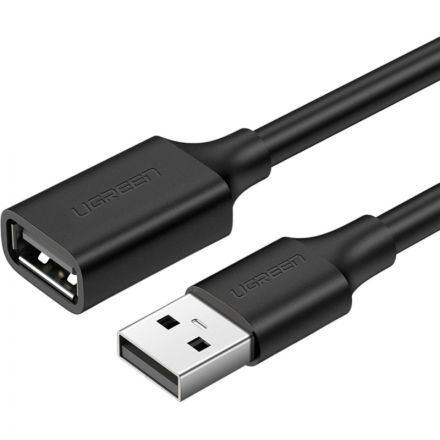 Кабель UGREEN US103 (10317) USB 2.0 A Male to A Female Cable.3м черный