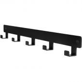 Вешалка KD_настенная Эльда-8, 500х26х50, 5 крючков, черная