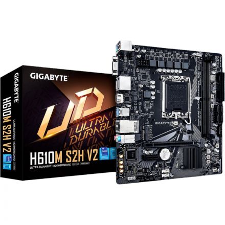 Материнская плата GIGABYTE H610M S2H V2, H610 s1700, 4xDDR5, mATX