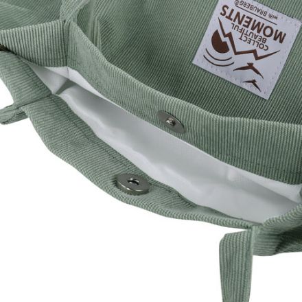 Сумка шоппер BRAUBERG MOMENTS, вельвет, 35х30 см, мятный, 271908 Сумка шоппер BRAUBERG MOMENTS, вельвет, 35х30 см, мятный, 271908