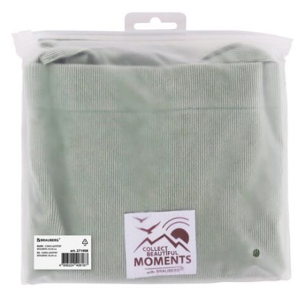 Сумка шоппер BRAUBERG MOMENTS, вельвет, 35х30 см, мятный, 271908 Сумка шоппер BRAUBERG MOMENTS, вельвет, 35х30 см, мятный, 271908