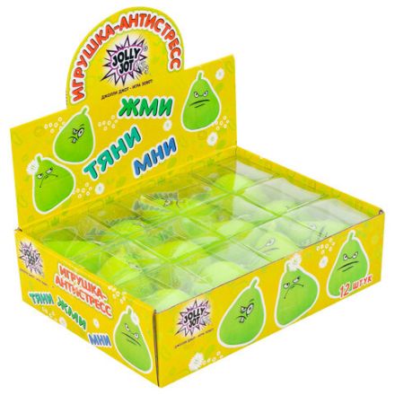 Игрушка-антистресс "ГРУША-ЗЛЮКА", 9х7 см, ассорти, 3 вида, дисплей, JOLLY JOT (ДЖОЛЛИ ДЖОТ), 665790 Игрушка-антистресс "ГРУША-ЗЛЮКА", 9х7 см, ассорти, 3 вида, дисплей, JOLLY JOT (ДЖОЛЛИ ДЖОТ), 665790