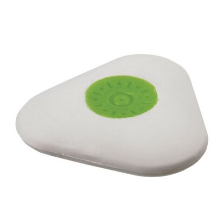 Ластик STAFF "College" PE-068, 35х35х10 мм, треугольный, салатовый пластиковый держатель, 228068 Ластик STAFF "College" PE-068, 35х35х10 мм, треугольный, салатовый пластиковый держатель, 228068