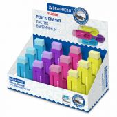 Ластик выдвижной BRAUBERG "Slider", 88х26х21 мм, яркие цвета корпуса ассорти, 271985