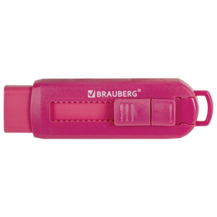Ластик выдвижной BRAUBERG "Slider", 88х26х21 мм, яркие цвета корпуса ассорти, 271985
