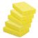 Губки для посуды 110х70х20 мм, ЦЕЛЛЮЛОЗНЫЕ, КОМПЛЕКТ 5 штук, желтые, LAIMA, 700259