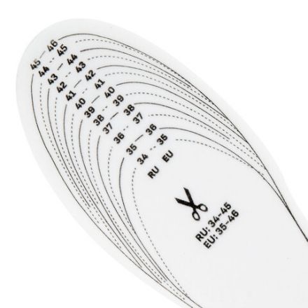 Стельки для обуви ЗИМНИЕ, УНИВЕРСАЛЬНЫЙ размер RU 34-45 / EU 35-46 с линиями выреза, SHEGRA (ШЕГРА), 700755