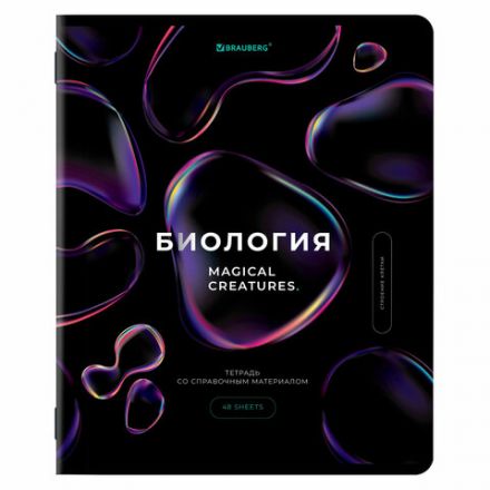 Тетради предметные, КОМПЛЕКТ 12 ПРЕДМЕТОВ, 48 л., глянцевый УФ-лак, BRAUBERG, "MAGICAL", 404610