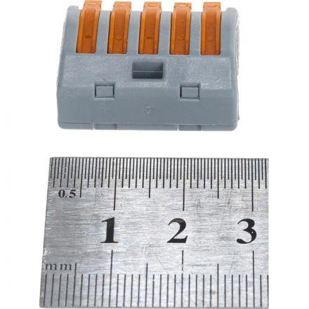 Клемма WAGO 222-415 (5х2,5мм2 с рычажком) уп.(40шт) бтп