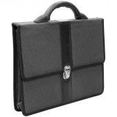 Портфель OfficeSpace "Sanremo", ткань, серый, 2 отделения, метал. замок Портфель OfficeSpace "Sanremo", ткань, серый, 2 отделения, метал. замок