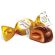 Конфеты шоколадные KONTI "Золотая лилия" на основе тоффи со сгущенным молоком, 1000 г, пакет, 16511