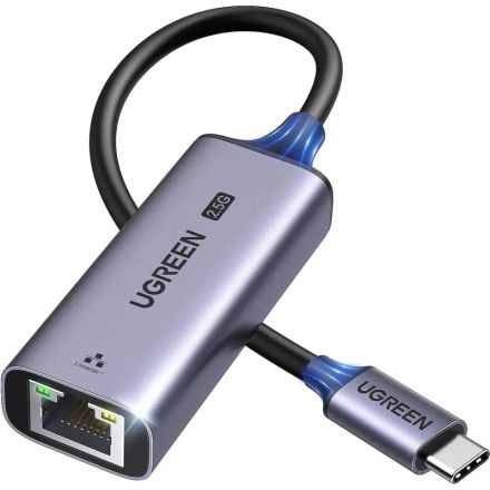 Сетевой адаптер UGREEN CM648 (25052) USB-C 3.1 to RJ45 2.5G серый