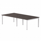 Бенч-система на 4 места Everprof EVO на металлокаркасе 2360х670(1370)x755 Дуб Пасадена/Белый