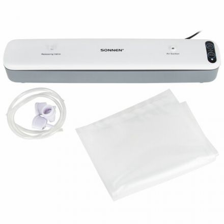 Вакууматор/вакуумный упаковщик SONNEN VS-V62, 85 Вт, запаивание до 30 см, 456337