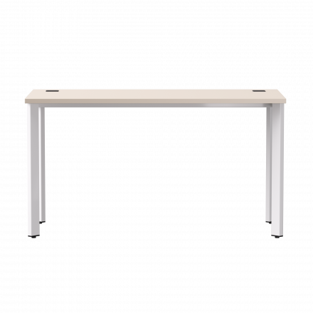 Стол прямой Everprof EVO на металлокаркасе 1380х670х755 мм опоры 45гр Кашемир/Белый