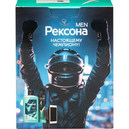 Подарочный набор Рексона мужской гель для душа, дезодорант,чехол д/телефона
