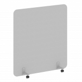 R-line Перегородка на металлических опорах, на роликах DP.R-140-150 Серый/Серый металл 1400*18*1500