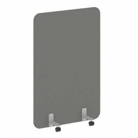 R-line Перегородка на металлических опорах, на роликах DP.R-100-150 Металлик/Серый металл 1000*18*1500