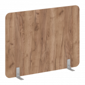 R-line Перегородки на металлических опорах на фетровых подпятниках DP.F-160-120 Дуб табак/Серый металл 1600*18*1200