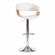 Барный стул VIMTA (mod.4021S) металл/дерево/экокожа, 60х51х91,5-112,5 см, высота сиденья 61,5-82,5 см, белый/натуральный/хром