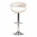 Барный стул VIMTA (mod.4021S) металл/дерево/экокожа, 60х51х91,5-112,5 см, высота сиденья 61,5-82,5 см, белый/натуральный/хром