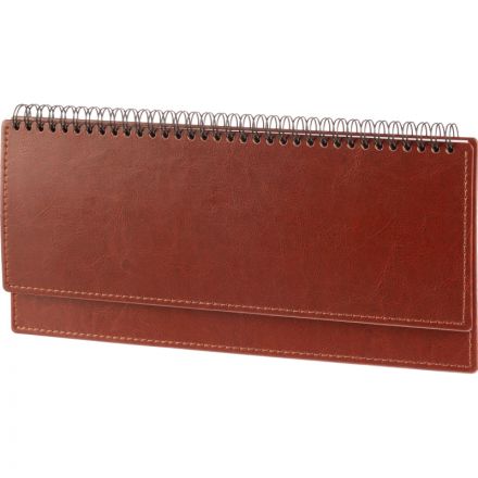 Планинг датированный 2026, коричн, 303х150 мм, 120стр, Agenda