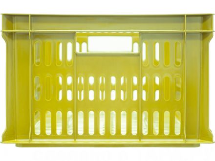 Ящик 600х400х250 с перфорацией  жёлтый