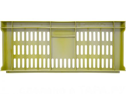 Ящик 600х400х250 с перфорацией  жёлтый