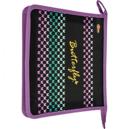 Папка для тетрадей №1School Butterfly, А5,  пластик, ПТ-713