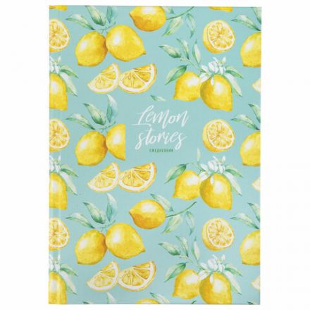 Ежедневник недатированный А5 (145х215 мм), ламинированная обложка, 128 л., STAFF, "Lemon Stories", 113529