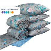 Набор спальный Набор Летний 1,5сп (одеяло, 2 нав.-70х70, простынь- ПЭ 100%), ассорти