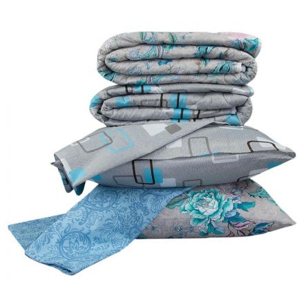 Набор спальный Набор Летний 1,5сп (одеяло, 2 нав.-70х70, простынь- ПЭ 100%), ассорти