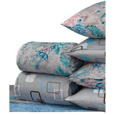 Набор спальный Набор Летний 1,5сп (одеяло, 2 нав.-70х70, простынь- ПЭ 100%), ассорти