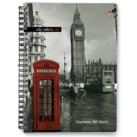 Блокнот Альт Престиж А6 80 листов в клетку на спирали (96х134 мм)