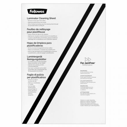 Чистящий лист для валов ламинаторов FELLOWES, формат A3, A4, 10 шт. в упаковке, FS-53206