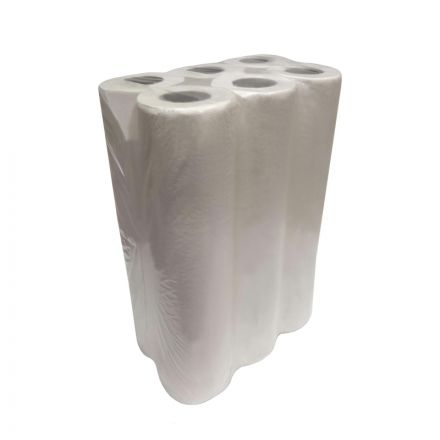 Простыни бумажные Jasmin 2х сл. 50 м. белые, 6 рул/уп