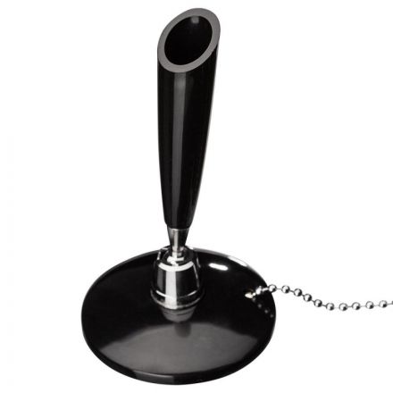 Ручка шариковая на черной подставке Beifa синяя на липучке с цепочкой (толщина линии 0.5 мм) Ручка шариковая на черной подставке Beifa синяя на липучке с цепочкой (толщина линии 0.5 мм)