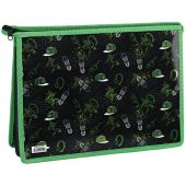 Папка для тетрадей 2 отделения А4 ArtSpace "Urban Style", пластик, фольга, на молнии Папка для тетрадей 2 отделения А4 ArtSpace "Urban Style", пластик, фольга, на молнии