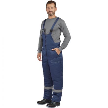 Полукомбинезон рабочий зимний з32-ПК син смесовая (р.60-62) 158-164