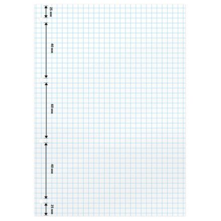 Сменный блок для тетради на кольцах А5, 80 л., BRAUBERG, "Белый", 404612